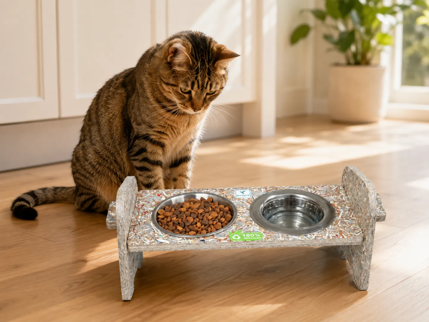 Kedi-Köpek - İkili Mama Kabı